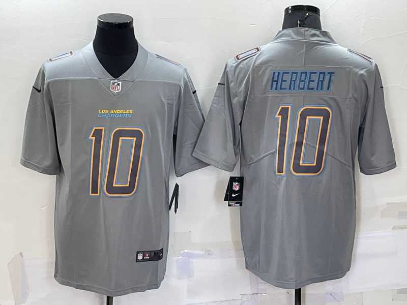 Men's Los Angeles Chargers #10 Justin Herbert Grey Atmosphere Fashion 2022 Vapor Untouchable Stitched Nike Limited Jersey,We sell and wholesale Men's Los Angeles Chargers #10 Justin Herbert Grey Atmosphere Fashion 2022 Vapor Untouchable Stitched Nike Limited Jersey on line form chian!